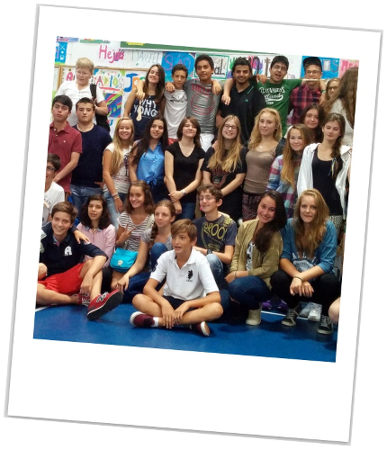 Students in hall